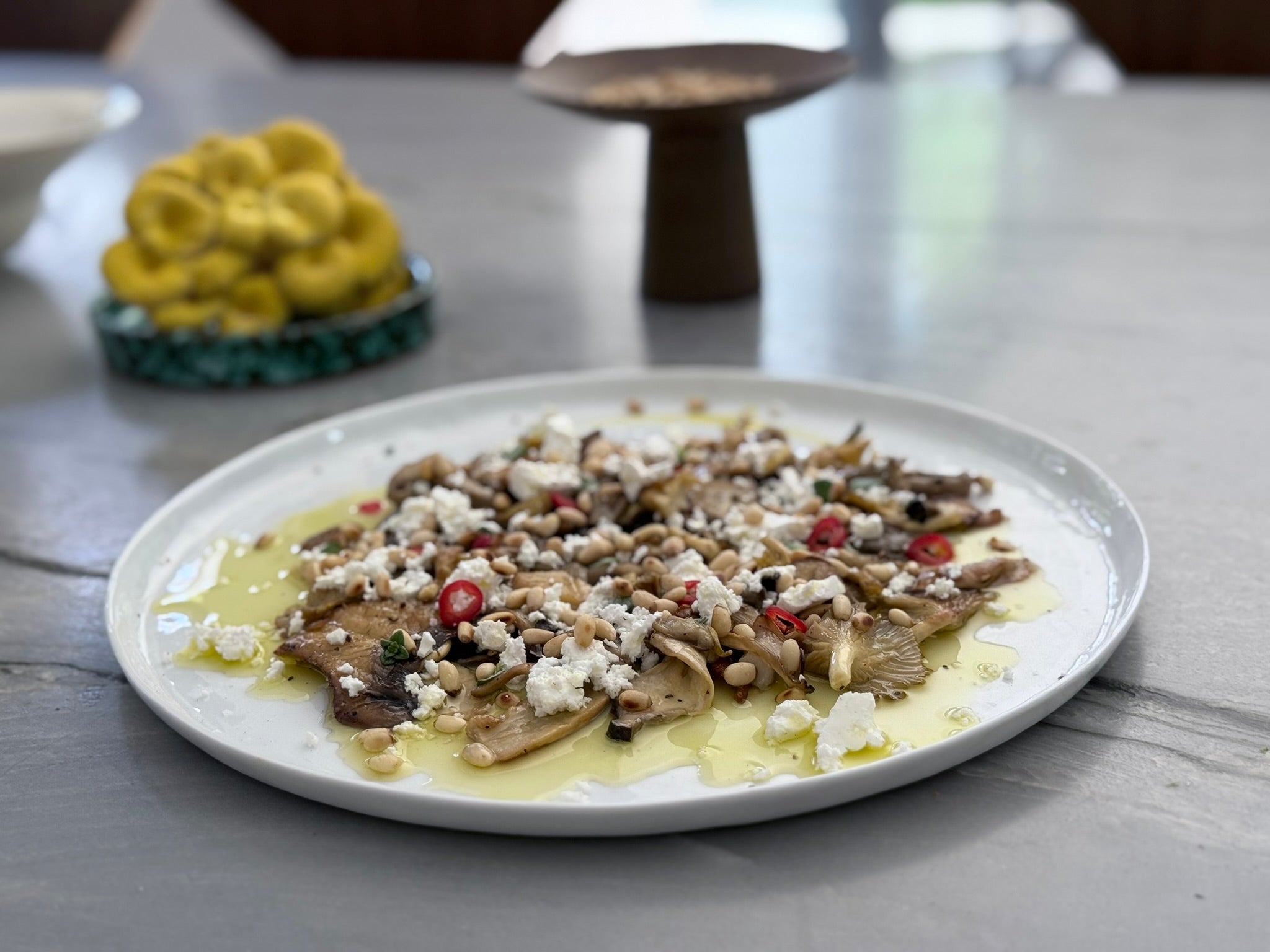 Mediterranean Oyster Mushroom Carpaccio